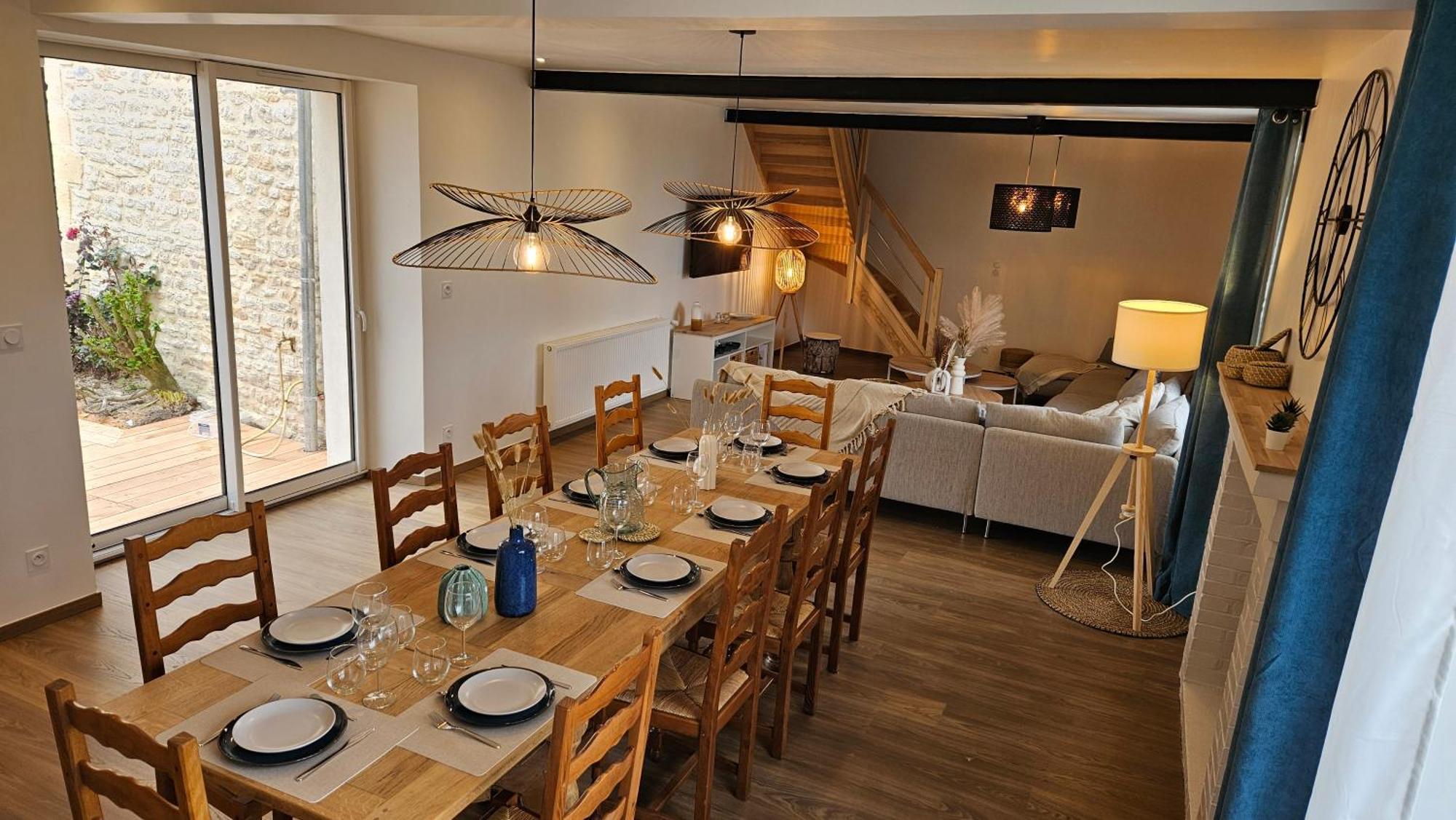 Villa L'Echo Des Vagues à Longues-sur-Mer Extérieur photo